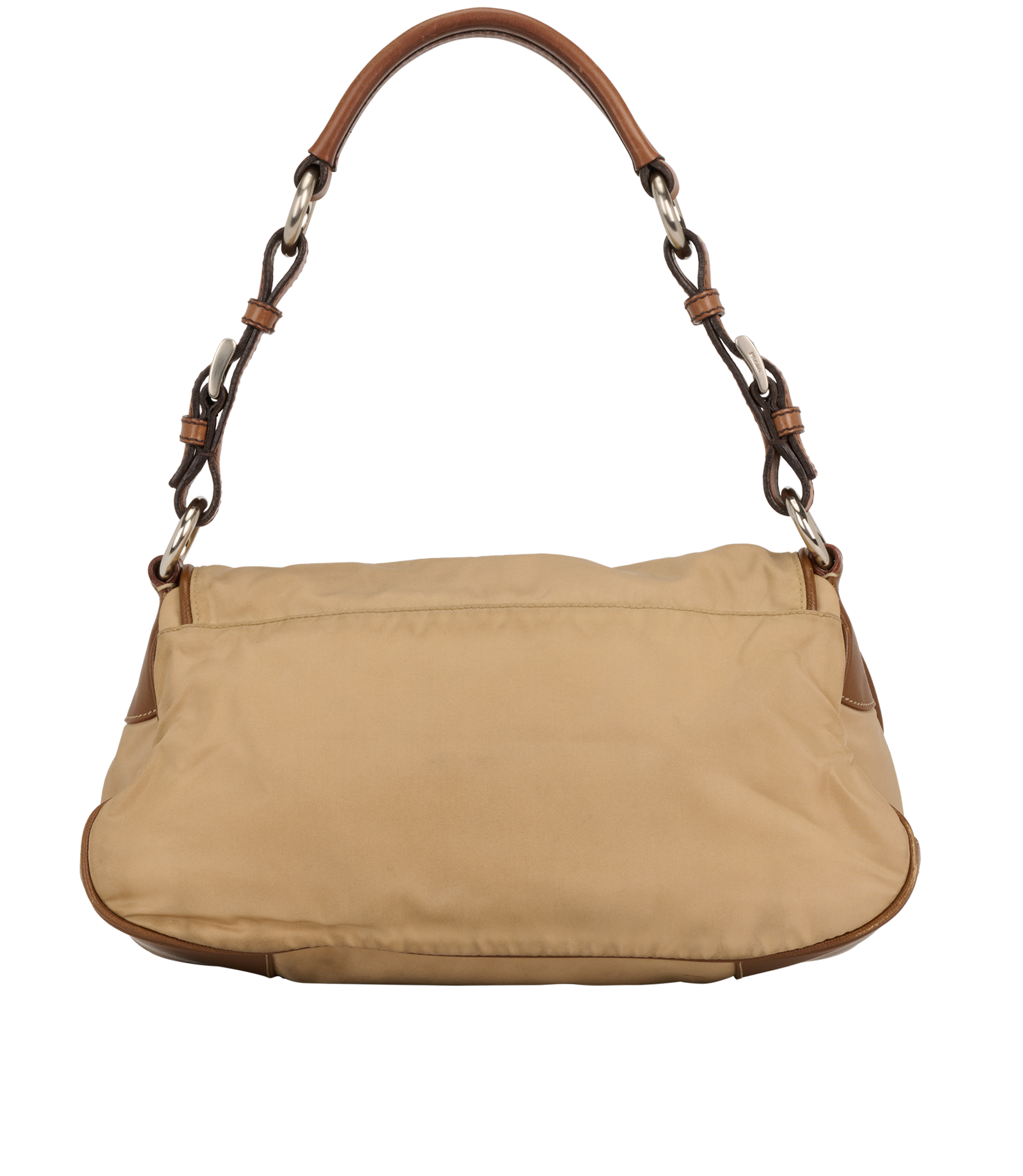Shoulder Bag, &pound;275, Handbags, Brown, Nylon, Back view